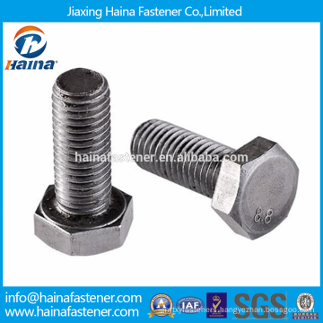 China Supplier DIN6914 stainless steel High-strength hexagon bolts with large widths across flats for structural bolting